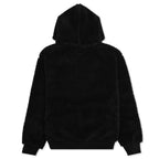 Sherpa Zip Hoodie - Black