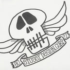 Skull Wings  Dyed Tee - Natural