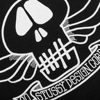 Skull Wings Dyed Tee - Black