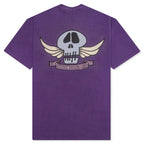 Skull Wings  Dyed Tee - Purple