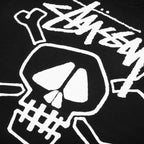 Skull & Bones Pigment Dyed Hoodie - Black