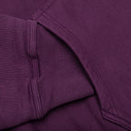 Skull & Bones Pigment Dyed Hoodie - Purple
