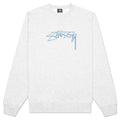 Smooth Stock Embroidered Crew - Ash Heather