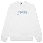 Smooth Stock Embroidered Crew - Ash Heather