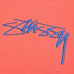 Smooth Stock Embroidered Crew - Pale Red