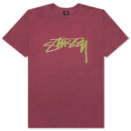 Smooth Stock Pigment Dyed Tee - Wine