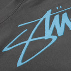 Smooth Stock Printed Hoodie - Black