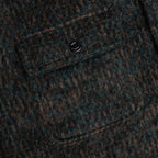 Speckled Wool CPO Shirt - Black