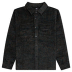 Speckled Wool CPO Shirt - Black