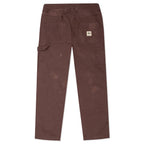Spotted Bleach Work Pant - Brown
