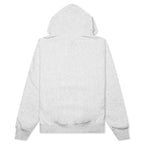 Stock Logo Applique Hoodie - Ash Heather/White