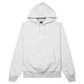 Stock Logo Applique Hoodie - Ash Heather/White