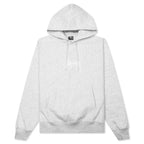 Stock Logo Applique Hoodie - Ash Heather/White