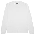 Stock Logo L/S Crew - White