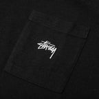 Stock Logo S/S Pocket Crew - Black