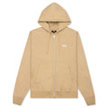 Stock Logo Zip Hoodie - Beige