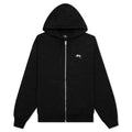 Stock Logo Zipper Hoodie - Black