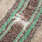 Stripe Sherpa Hoodie - Tan