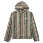 Stripe Sherpa Hoodie - Tan