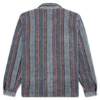 Stripe Sherpa Shirt - Blue