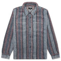 Stripe Sherpa Shirt - Blue