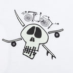 Surf Skate Skull Tee - White