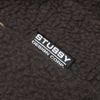 Woodsy Blanket Stitch Fleece - Charcoal