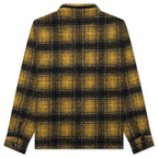 Wool Plaid Zip Shirt - Yellow