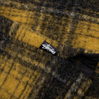 Wool Plaid Zip Shirt - Yellow