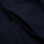 Wool Stripe Beach Pant - Navy