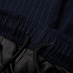 Wool Stripe Beach Pant - Navy