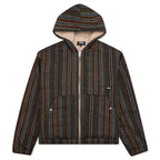 Wool Stripe Work Jacket - Olive