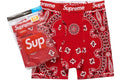 SUPREME HANES BANDANA BOXER BRIEF RED (2 PACK)