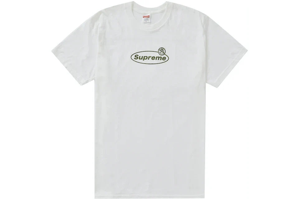 SUPREME WARNING TEE WHITE