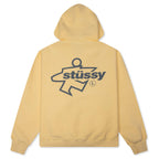 Surf Size Garment Dyed Zip Hood - Gold