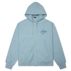 Surf Size Garment Dyed Zip Hood - Sky Blue