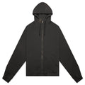 Reverse Applicated Stitch Logo Zipped Hoodie - Charcoal