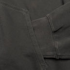Reverse Applicated Stitch Logo Zipped Hoodie - Charcoal