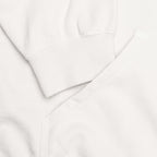 Reverse Applicated Stitch Logo Zipped Hoodie - Ecru