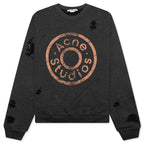 Sweater Printed Logo - Black Melange