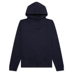 Tonal Upside Down Logo Hoodie - Blue/Tonal Embroidery