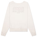Reverse Applicated Stitch Logo Sweatshirt - Ecru