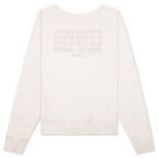 Reverse Applicated Stitch Logo Sweatshirt - Ecru