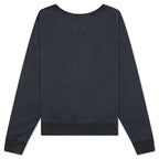 Reverse Applicated Stitch Logo Sweatshirt - Washed Black