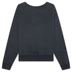 Reverse Applicated Stitch Logo Sweatshirt - Washed Black