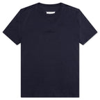 Upside Down Logo T-Shirt  - Blue/Tonal Embroidery