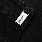 Tailored Denim Shorts - Black