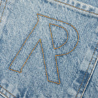Tailored Denim Shorts - Blue