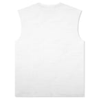 Textured Jersey Sleeveless - White