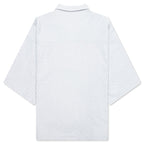 Textured Knit Quarter Zip - Grey
